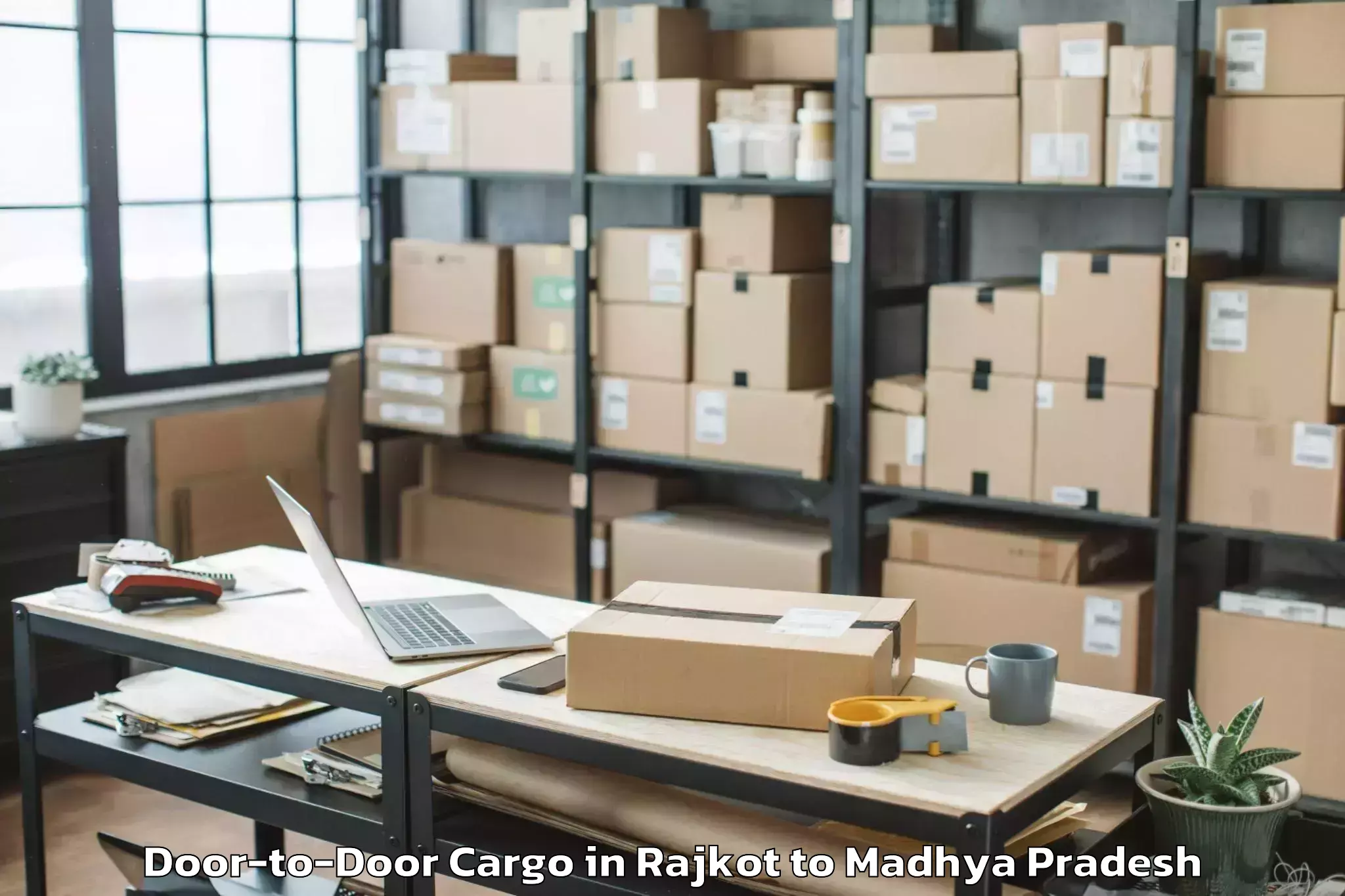 Efficient Rajkot to Barnagar Pt Door To Door Cargo